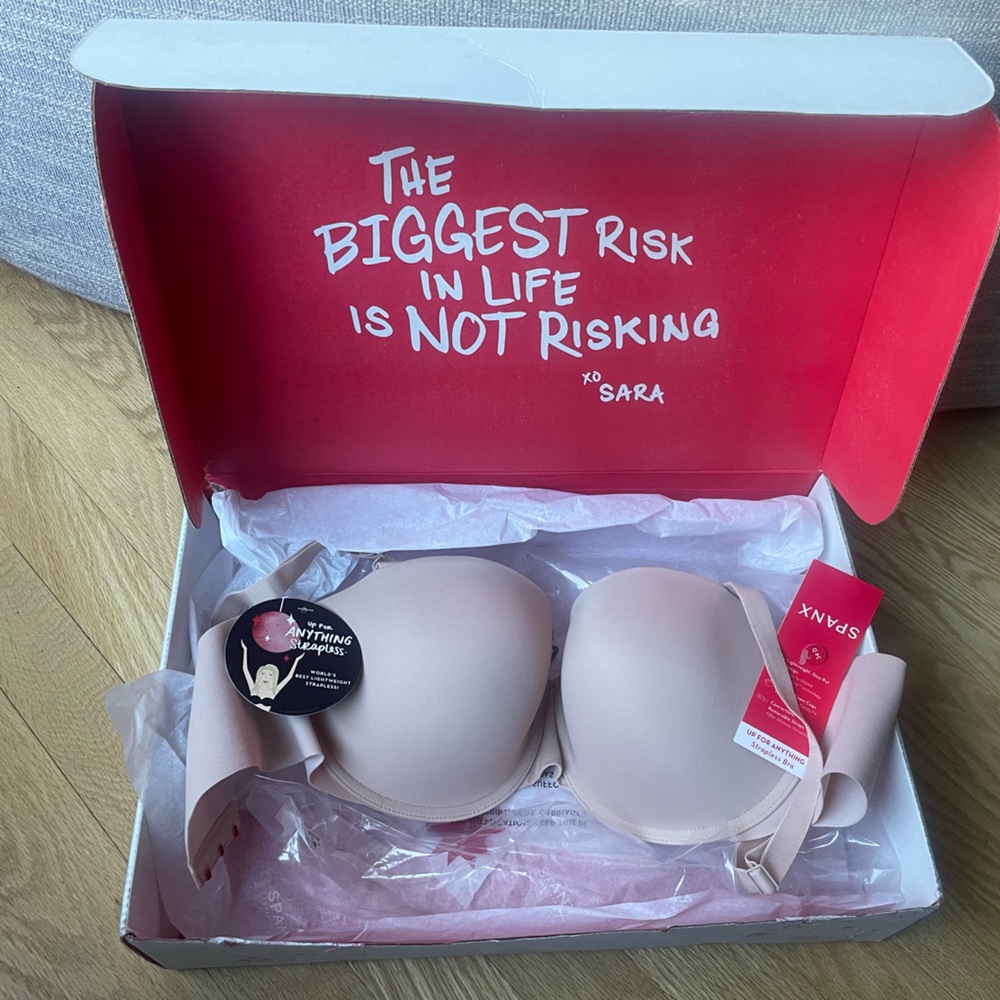 NWT SPANX up for anything strapless bra beige